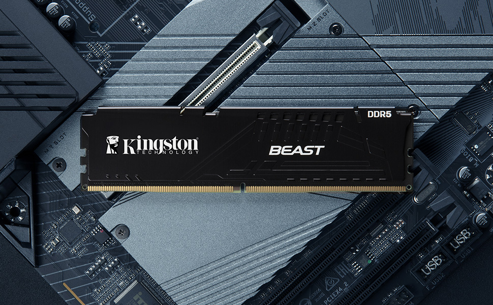 Kingston Beast KF556C36BBEK2-16TR 16GB (2x8) DDR5 5600Mhz CL36 Siyah Gaming RAM