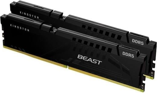 Kingston Beast KF560C30BBEK2-16TR 16GB (2x8) DDR5 6000Mhz CL30 Siyah Gaming RAM