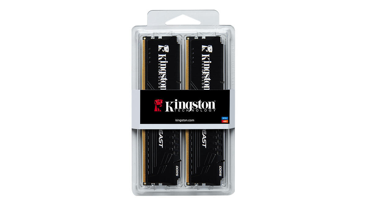 Kingston Beast KF552C36BBEK2-32TR 32GB (2x16) DDR5 5200Mhz CL36 Siyah Gaming RAM