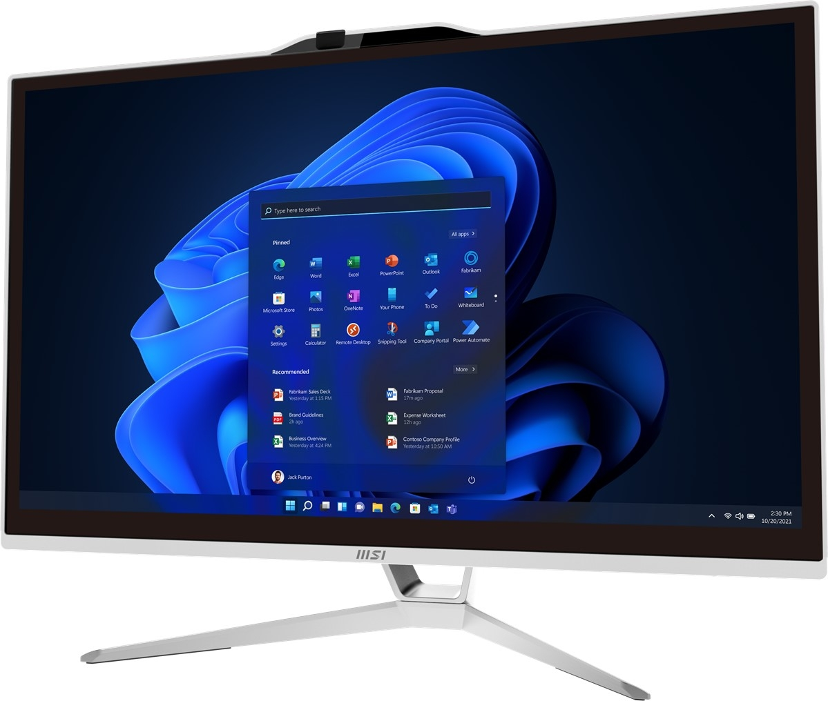 MSI Pro AP222T 13M-210XEU 21.5″ FHD Multi-Touch Beyaz All In One PC