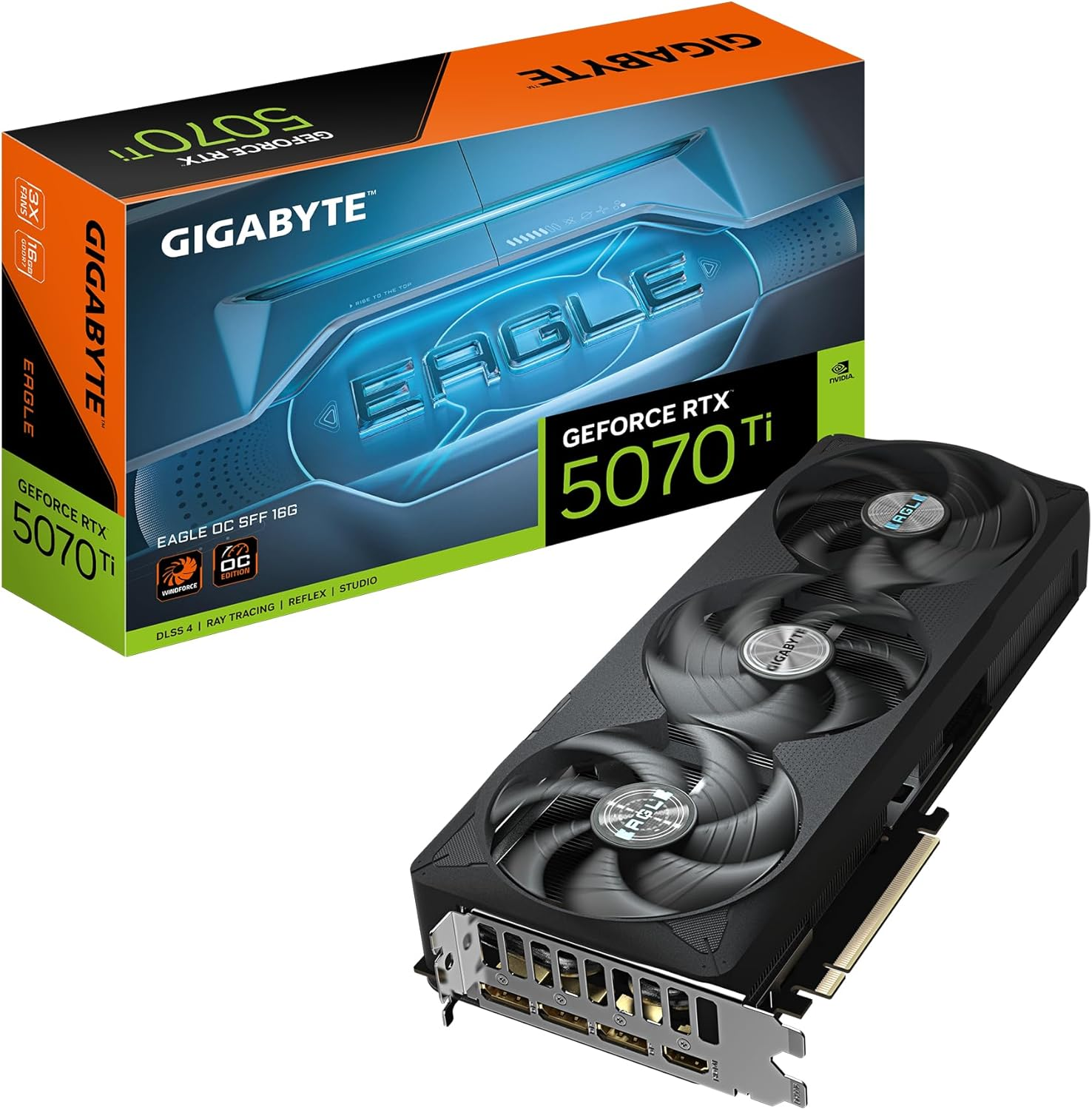 Gigabyte GeForce RTX 5070 Ti EAGLE OC SFF GV-N507TEAGLE OC-16GD GDDR7 16G Gaming (Oyuncu) Ekran Kartı