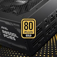 MSI MAG A850GL PCIE5 White 850W 80+ Gold Full Modüler Power Supply