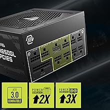 MSI MAG A850GL PCIE5 White 850W 80+ Gold Full Modüler Power Supply