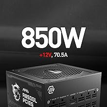 MSI MAG A850GL PCIE5 White 850W 80+ Gold Full Modüler Power Supply