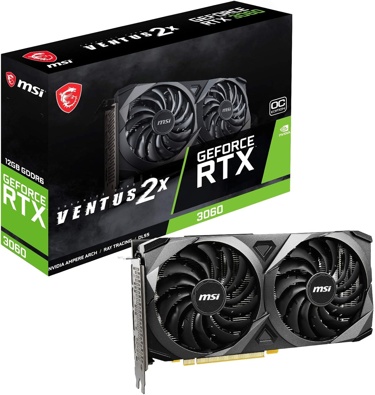 MSI GeForce RTX 3060 Ventus 2X 12G OC Gaming Ekran Kartı