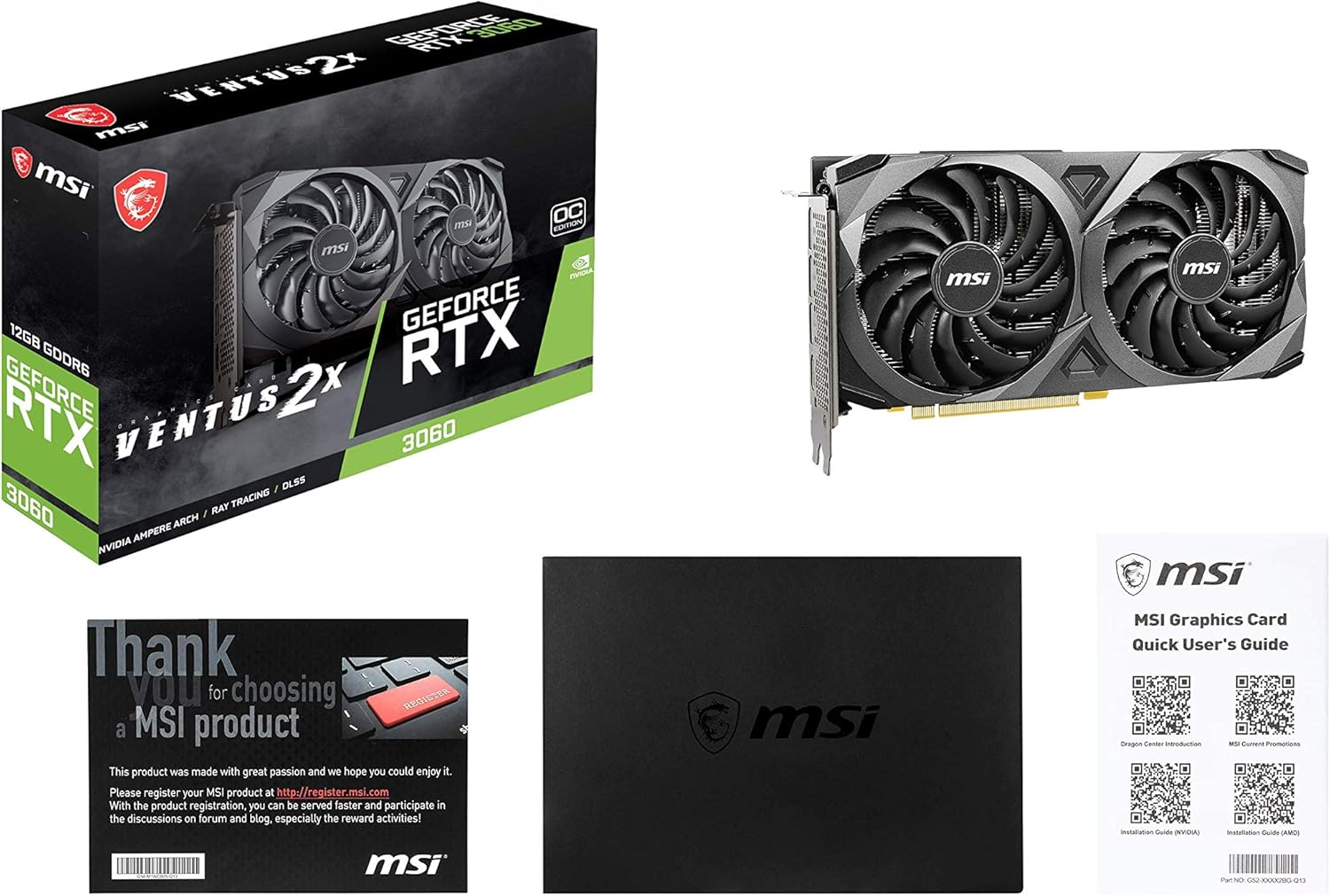 MSI GeForce RTX 3060 Ventus 2X 12G OC Gaming Ekran Kartı