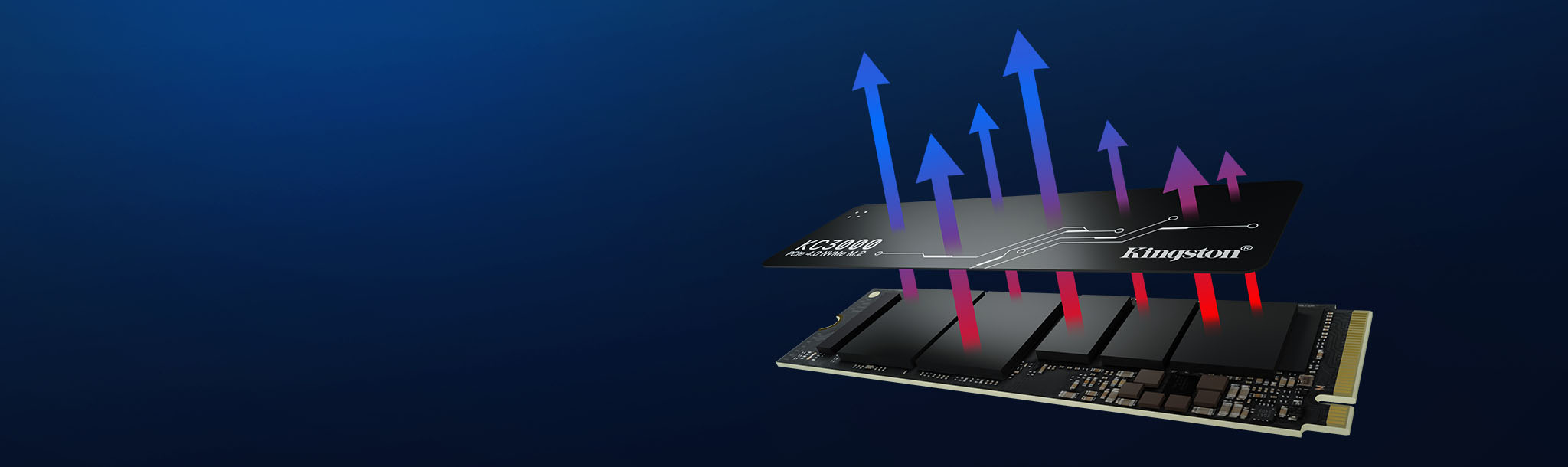 Kingston KC3000 SKC3000S/1024G 1TB 7000/6000MB/s PCIe NVMe M.2 SSD Disk