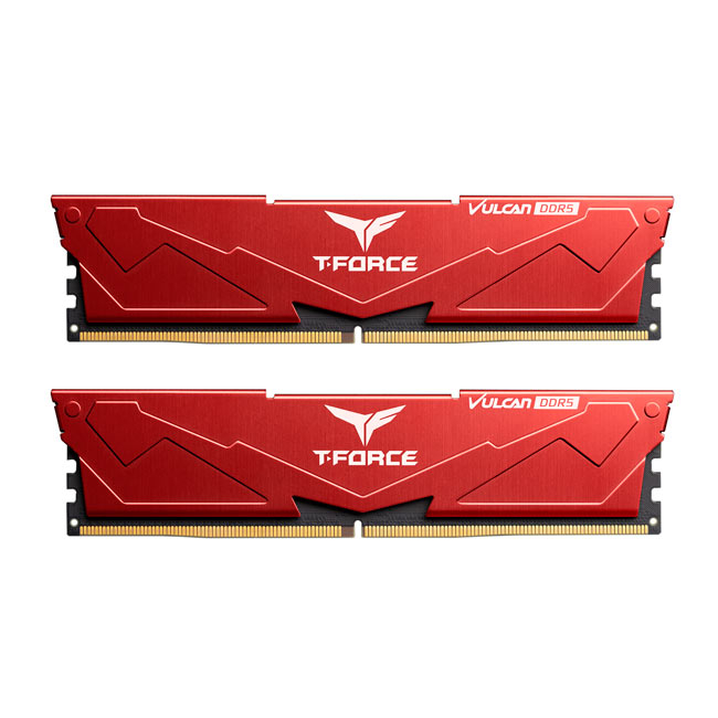 Team T-Force Vulcan 32GB (2x16GB) DDR5 5600MHz CL32 Kırmızı Gaming Ram