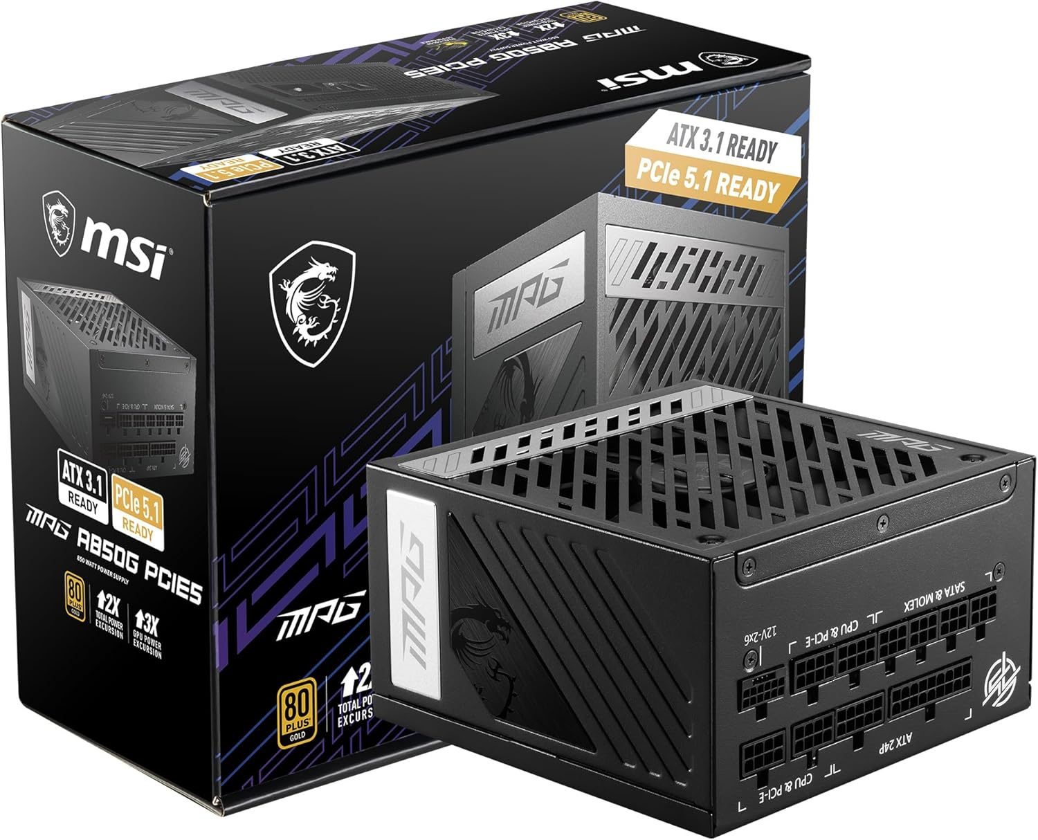 MSI MPG A850G PCIE5 850W 80+ Gold Full Modüler Power Supply