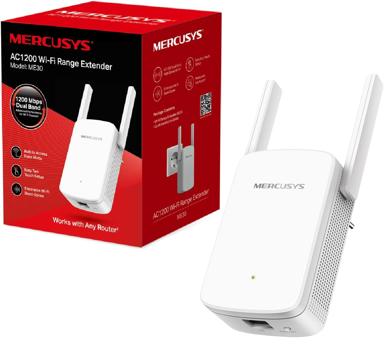 TP-Link Mercusys ME30 AC1200 Kablosuz N Menzil Genişletici