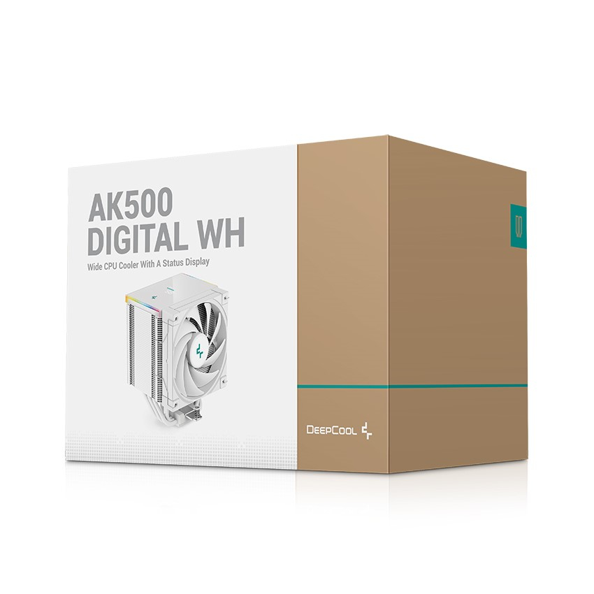 DEEPCOOL AK500-DIGITAL-WH ARGB Beyaz 1x120mm İşlemci Hava Soğutucu