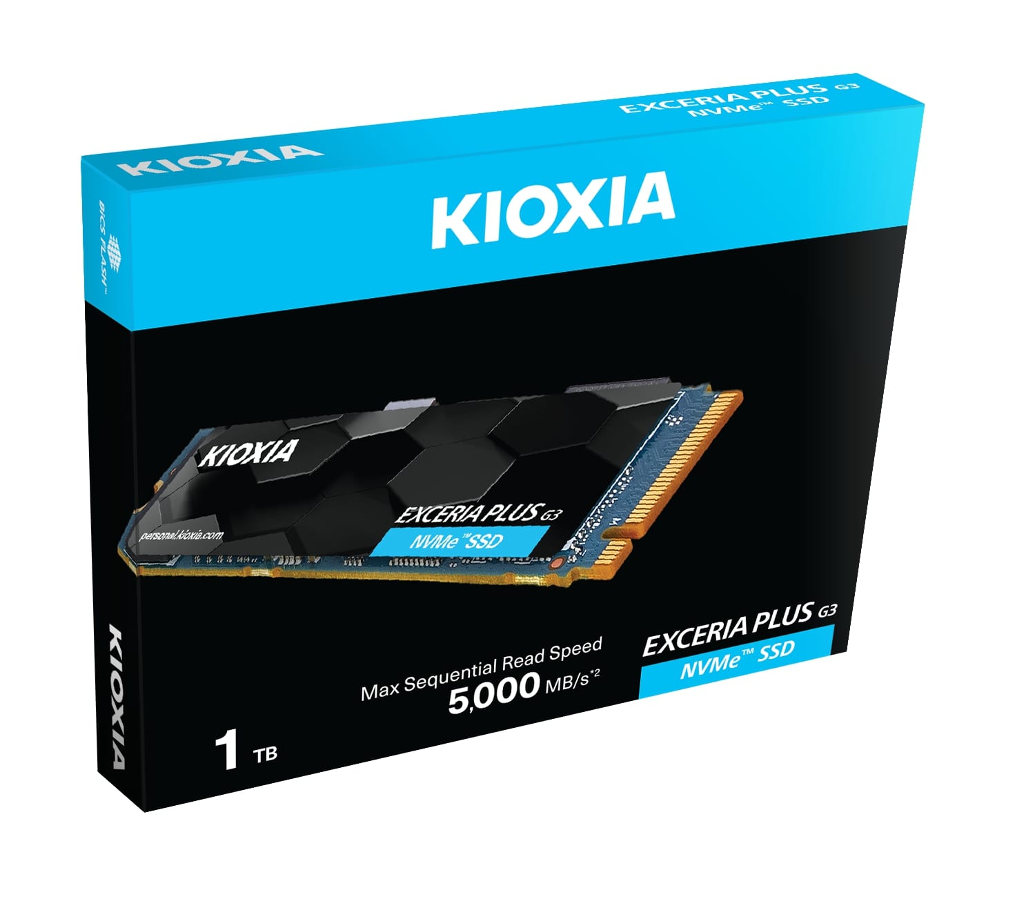 Kioxia Exceria Plus G3 LSD10Z001TG8 1TB Gen4 5000/3900MB/sn NVMe PCIe M.2 SSD