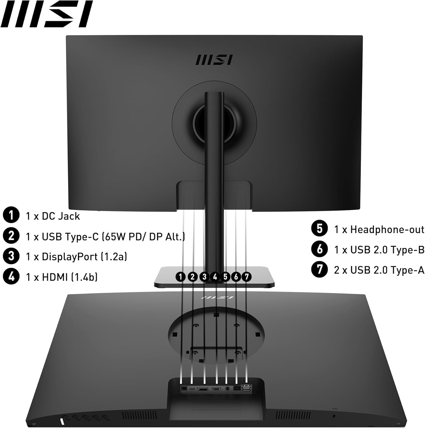 MSI 27″ Modern MD272XP 1920x1080 1ms 100Hz Anti-Glare Type-c FHD IPS  Monitör  
