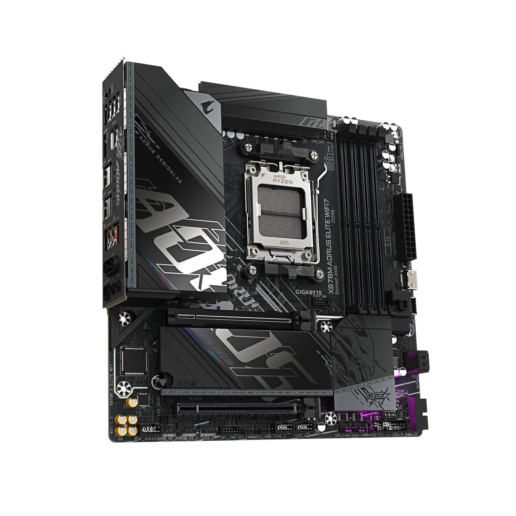 Gigabyte X870M AORUS ELITE WIFI-7 AM5 DDR5 8200MHz (OC) mATX Gaming (Oyuncu) Anakart