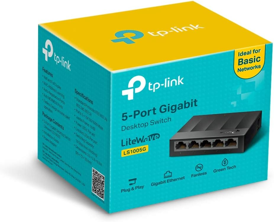 Tp-Link LS1005G 5 Port 10/100/1000 Mbps Yönetilemez Switch 