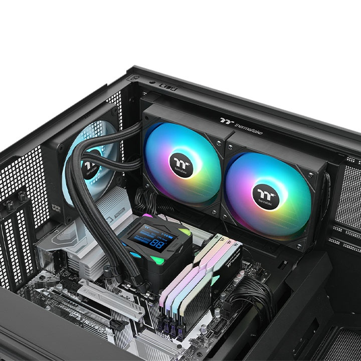 Thermaltake LA240-S LCD CL-W461-PL12SW-A ARGB 240mm AM5/1851p Uyumlu İşlemci Sıvı Soğutucu