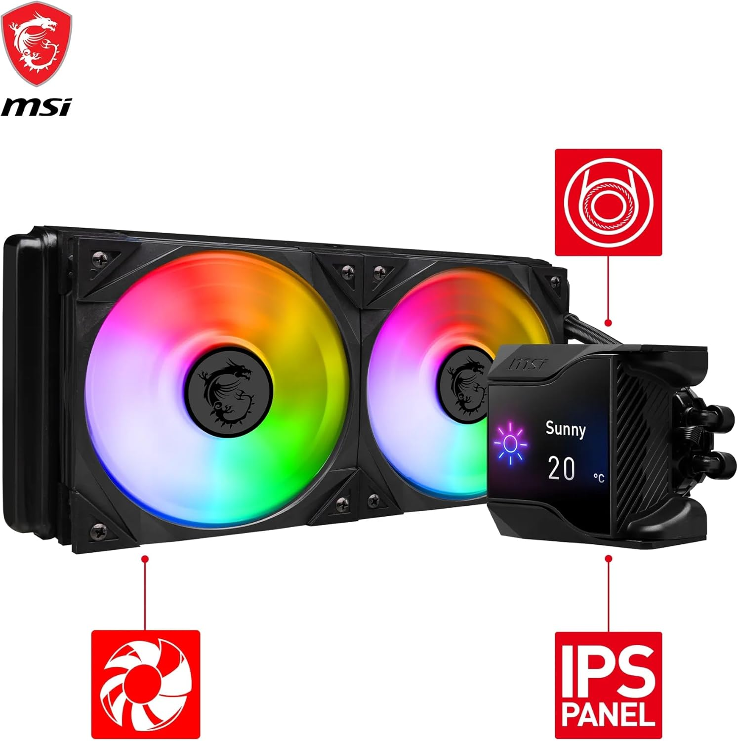 MSI MPG CoreLiquid D240 240mm Siyah İşlemci Sıvı Soğutucu