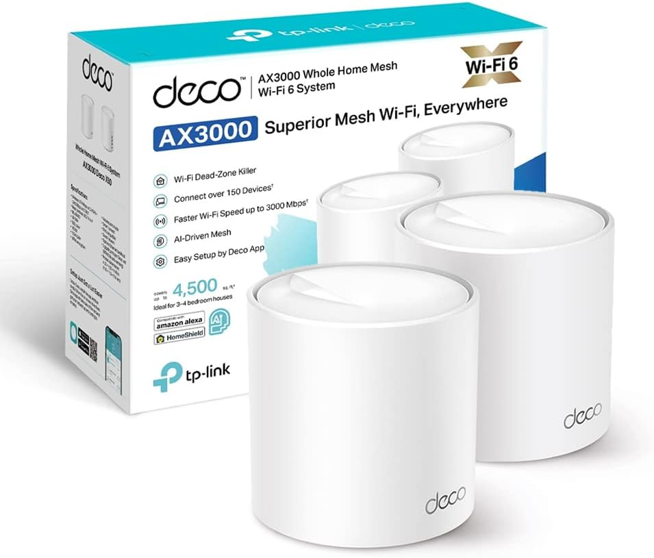 TP-Link Deco X50 3000 Mbps Ev Wi-Fi 6 Sistemi (İkili)
