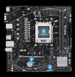 ASUS Prime A620M-K AMD A620 AM5 Soket DDR5 6400(OC)MHz mATX Anakart