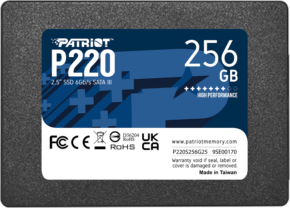Patriot P220 256GB 550/490MB/s SATA3 SSD Disk