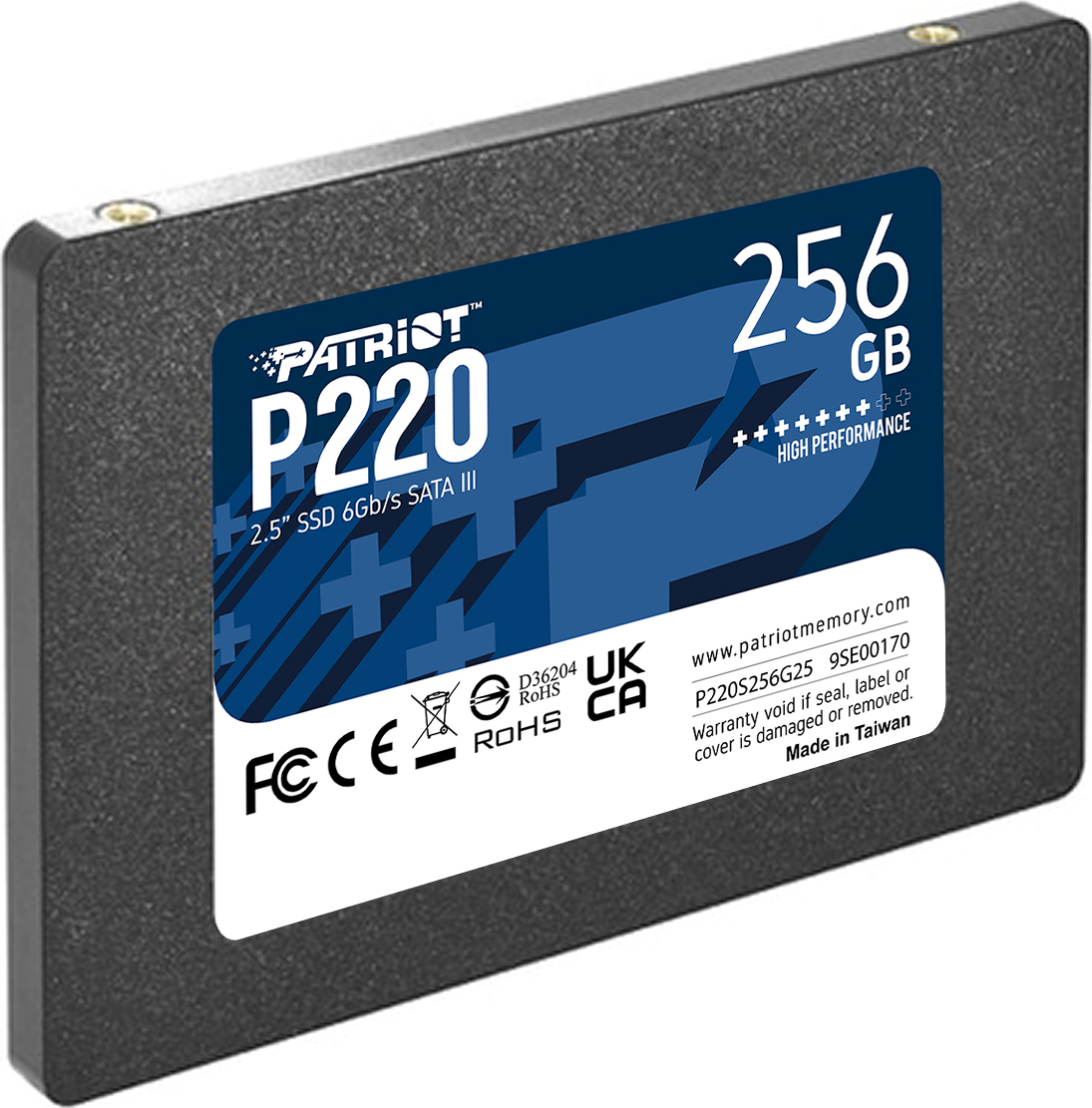 Patriot P220 256GB 550/490MB/s SATA3 SSD Disk