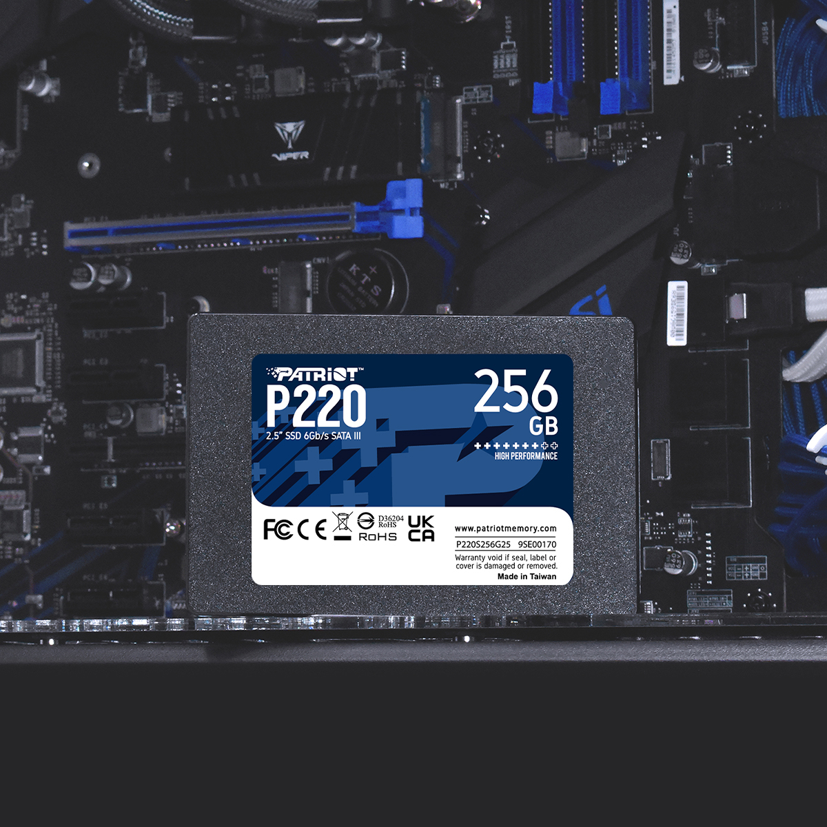 Patriot P220 256GB 550/490MB/s SATA3 SSD Disk