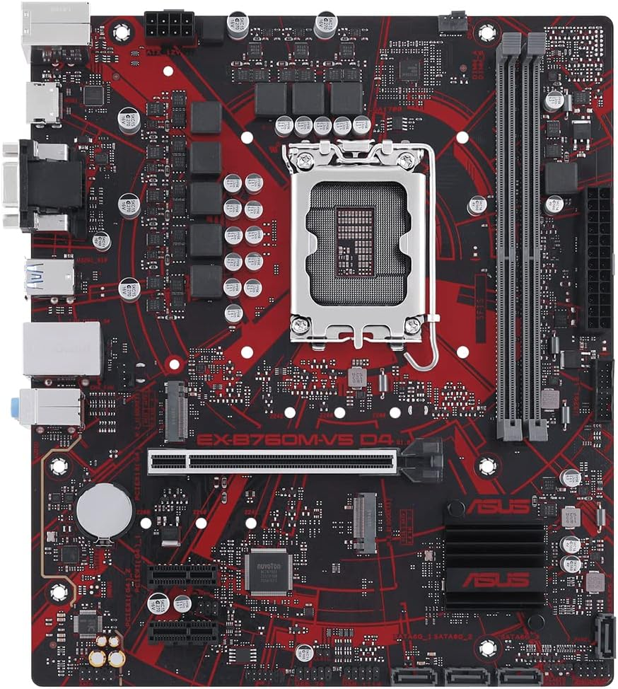 ASUS EX-B760M-V5 D4-CSM Intel B760 mATX Gaming (Oyuncu) Anakart