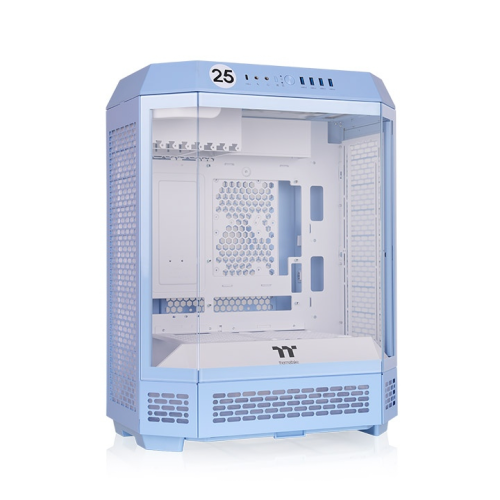 Thermaltake The Tower 600 Hydrangea Blue Temperli Cam USB 3.0 ATX Mid Tower Oyuncu (Gaming) Kasası