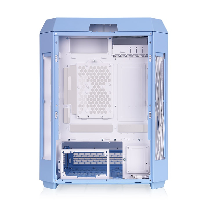 Thermaltake The Tower 600 Hydrangea Blue Temperli Cam USB 3.0 ATX Mid Tower Oyuncu (Gaming) Kasası