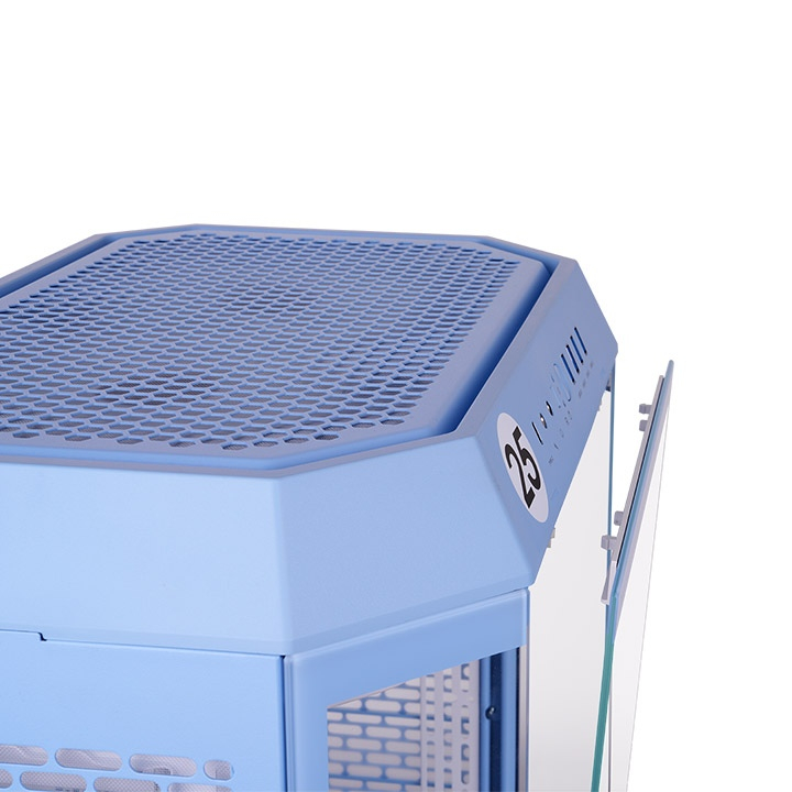 Thermaltake The Tower 600 Hydrangea Blue Temperli Cam USB 3.0 ATX Mid Tower Oyuncu (Gaming) Kasası