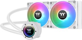Thermaltake TH240 V2 CL-W364-PL12SW-A Beyaz ARGB 240mm AM5/1851p Uyumlu İşlemci Sıvı Soğutucu