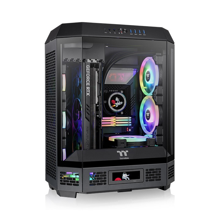 Thermaltake The Tower 600 Siyah Temperli Cam USB 3.0 ATX Mid Tower Oyuncu (Gaming) Kasası