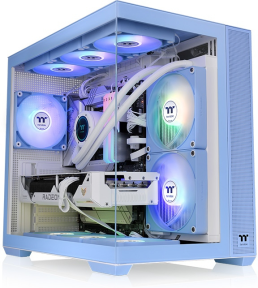 Thermaltake View 380 Hydrangea Blue Temperli Cam 4X120mm USB 3.0 ARGB ATX Mid Tower Oyuncu (Gaming) Kasası