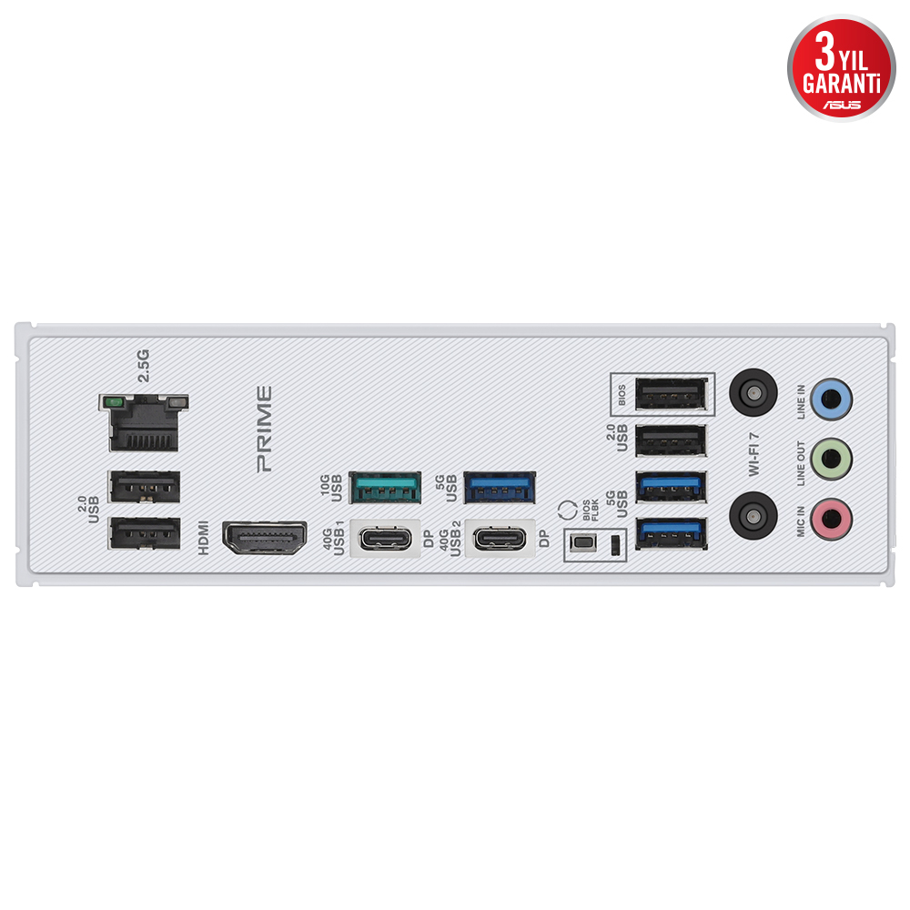 ASUS PRIME X870-P WIFI AMD X870 Soket AM5 DDR5 8000+(OC)MHz ATX Gaming (Oyuncu) Anakart