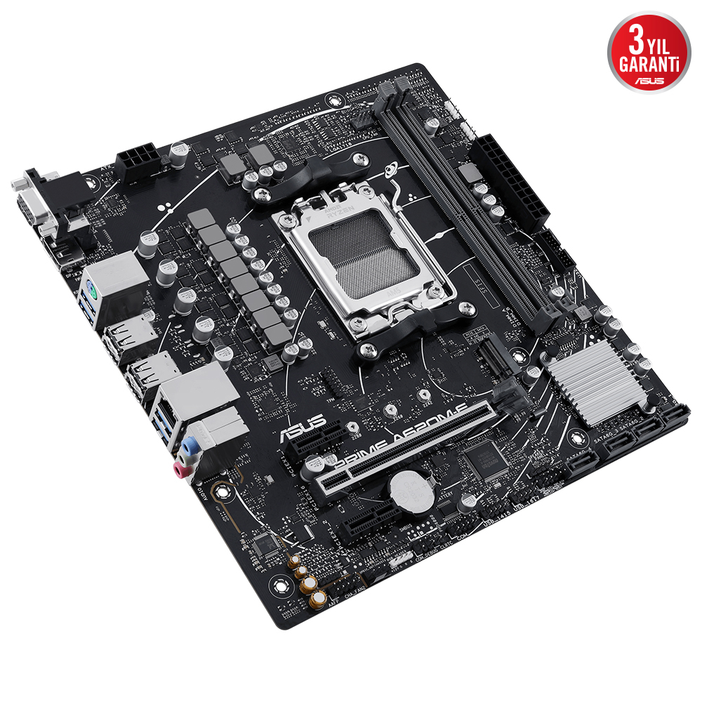 ASUS PRIME A620M-E-CSM A620 AM5 Soket DDR5 6400(OC)MHz mATX Anakart