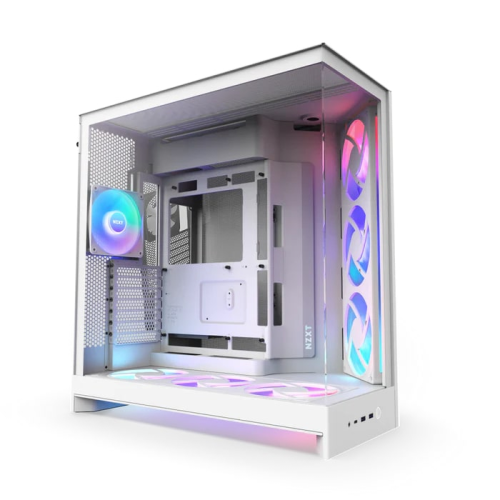 NZXT H Series H9 Flow RGB+ CM-H92FW-P1 Beyaz ATX Mid Tower Gaming (Oyuncu) Kasa