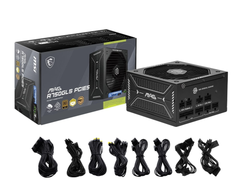 MSI MAG A750GLS PCIE5 750W 80+ Gold Full Modüler Power Supply