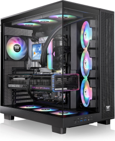 Thermaltake View 380XL Temperli Cam 4X120mm USB 3.0 Siyah ARGB ATX Mid Tower Oyuncu (Gaming) Kasası