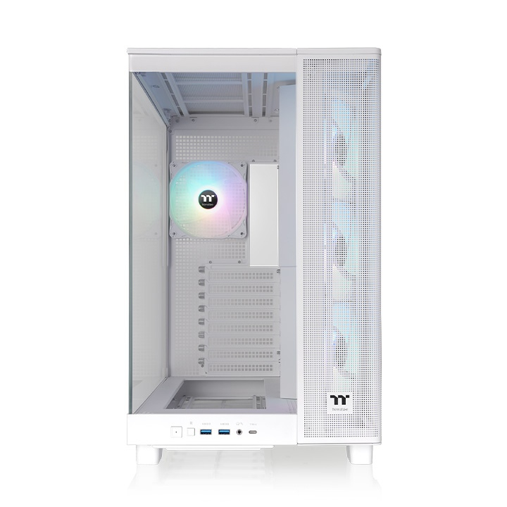 Thermaltake View 380XL Temperli Cam 4X120mm USB 3.0 Beyaz ARGB ATX Mid Tower Oyuncu (Gaming) Kasası