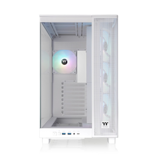 Thermaltake View 380XL Temperli Cam 4X120mm USB 3.0 Beyaz ARGB ATX Mid Tower Oyuncu (Gaming) Kasası