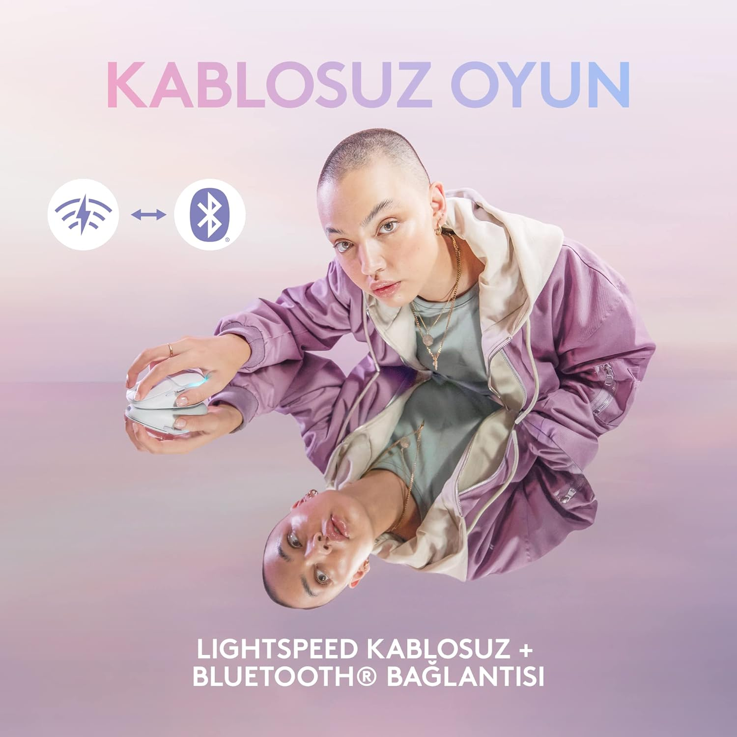 Logitech Aurora G705  Kablosuz Beyaz Gaming Mouse 