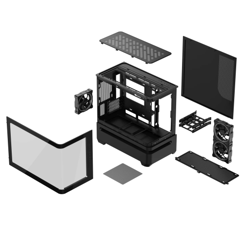 ASUS Prime AP202 TG Temperli Cam Micro ATX Siyah Bilgisayar Kasası