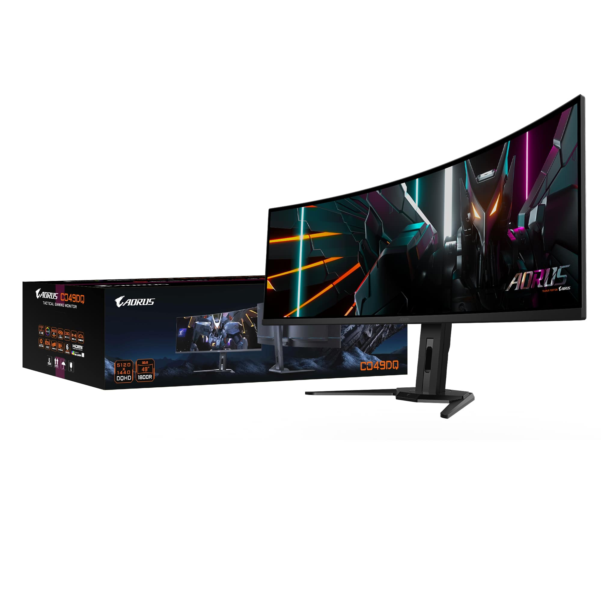 Gigabyte Aorus CO49DQ 49″ 0.03ms GTG 144Hz OLED Gaming (Oyuncu) Monitör 