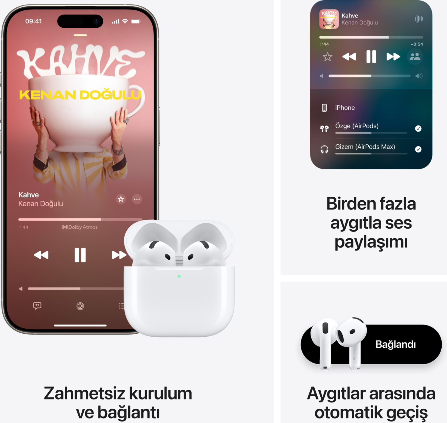 Apple AirPods 4.Nesil ANC - Aktif Gürültü Engelleme - MXP93TU/A