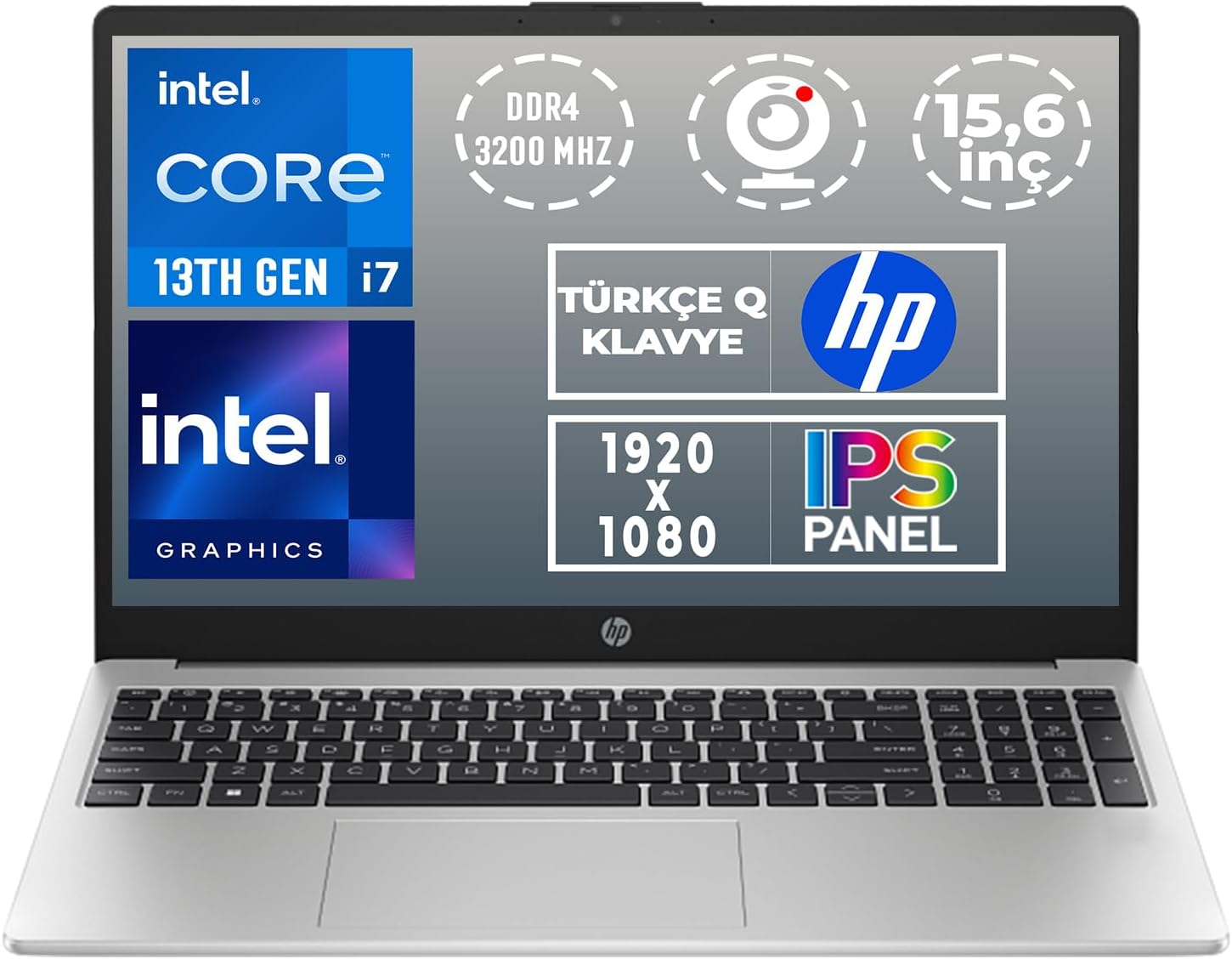 HP 250 G10 B2PH1ES CI7-1355U 16GB 512GB OB SSD 15.6″ FreeDOS