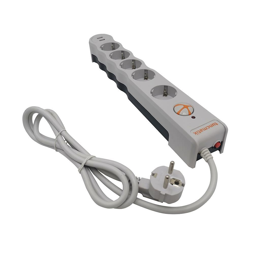 Tunçmatik Powersurge 5`Li  Akım Korumalı Priz