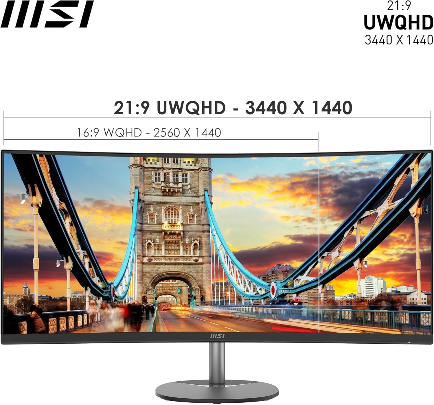 MSI Pro MP341CQ 34” VA UWQHD Curved Monitör