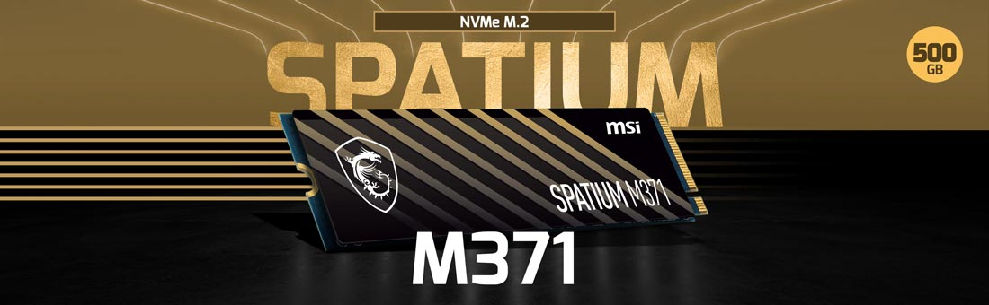 MSI Spatium M371 500GB PCIe NVMe M.2 SSD Disk