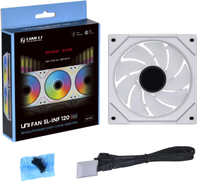 Lian Li REVERSE UNI FAN SL-INFINITY 3x120mm Beyaz Kasa Fanı (G99.12RSLIN3W.00)