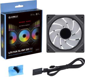 Lian Li REVERSE UNI FAN SL-INFINITY 3x120mm Siyah Kasa Fanı (G99.12RSLIN3B.00)